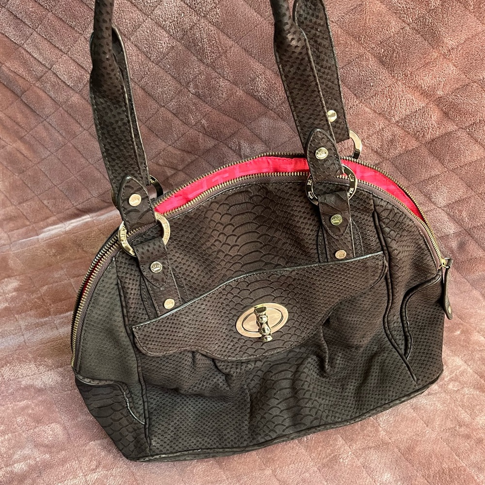 Elaine Turner suede shoulder bag